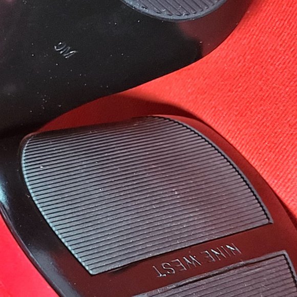 Nine West Womens Shoes Red Mary Jane Pumps Ankle Strap Spike High Heels 9M - Picture 9 of 15